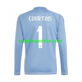 Completo Calcio Real Madrid Thibaut Courtois 1 Portiere Divisa Prima 2024-2025 ML